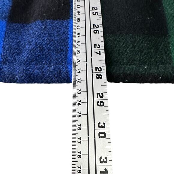 Garbstore Tri Saver Piece Vest Mens Medium Colorblock Plaid Wool Blue Green - Picture 9 of 11
